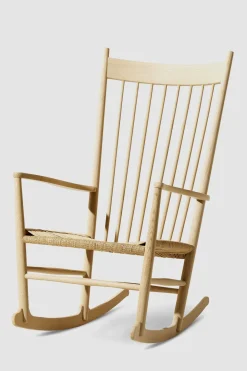 Gyngestol - J16 Natur Papirgarn / Såpet Eik