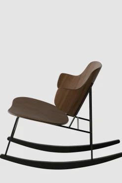 Gyngestol - The Penguin Black Steel, Walnut