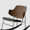 Gyngestol - The Penguin Rocking Chair Dakar 842, Black Steel, Walnut