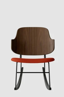 Gyngestol - The Penguin Rocking Chair 600 Hallingdal, Black Steel, Walnut