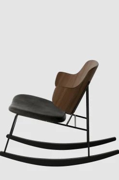 Gyngestol - The Penguin Rocking Chair Dakar 842, Black Steel, Walnut