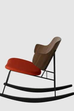 Gyngestol - The Penguin Rocking Chair 600 Hallingdal, Black Steel, Walnut