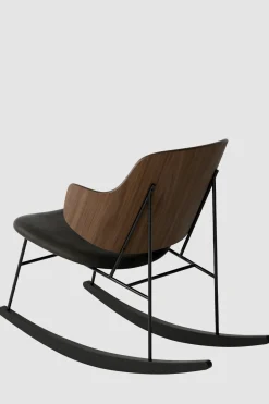 Gyngestol - The Penguin Rocking Chair Dakar 842, Black Steel, Walnut