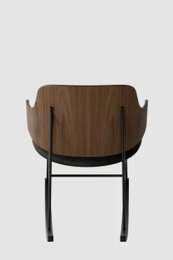 Gyngestol - The Penguin Rocking Chair Dakar 842, Black Steel, Walnut