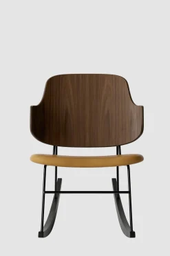 Gyngestol - The Penguin Rocking Chair Dakar 250, Black Steel, Walnut