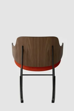 Gyngestol - The Penguin Rocking Chair 600 Hallingdal, Black Steel, Walnut