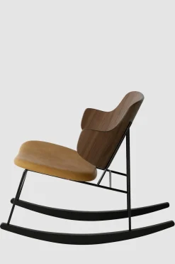 Gyngestol - The Penguin Rocking Chair Dakar 250, Black Steel, Walnut