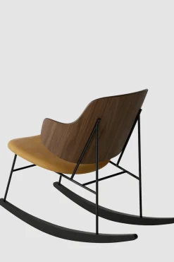 Gyngestol - The Penguin Rocking Chair Dakar 250, Black Steel, Walnut