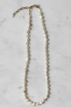 Halskjede - Petit Stellar Pearly Gold