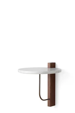 Hylle - Corbel Dark Stained Oak Carrara Marble