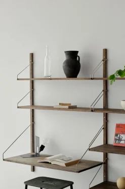 Hylle - Library Dark Oak Desk Add-On H1148