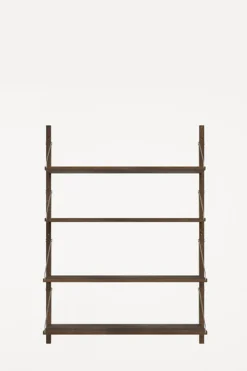 Hylle - Library H1148 Dark Oak Single set W80