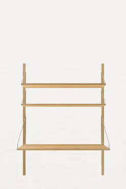 Hylle - Library Natural Oak Desk Section H1148