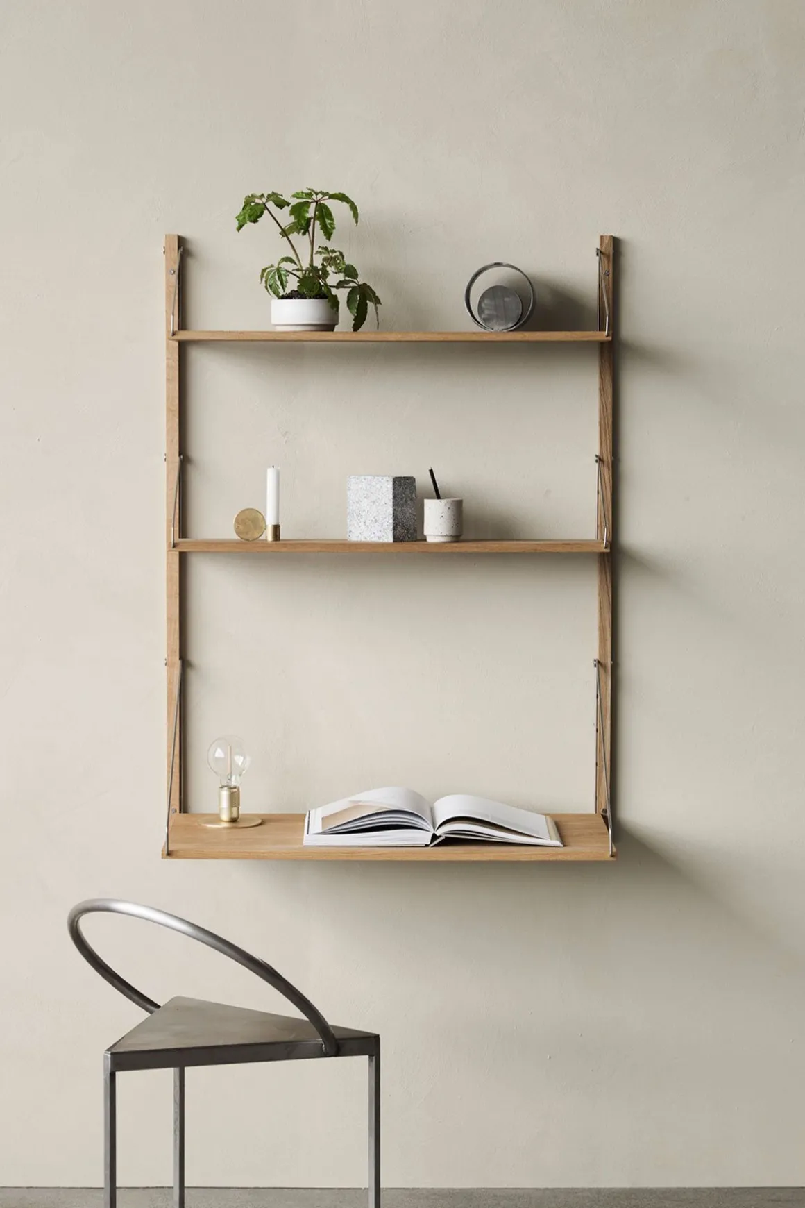 Hylle - Library Natural Oak Desk Add-on H1148