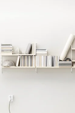 Hylle - Pocket 60x15xh50 Ask/Hvit