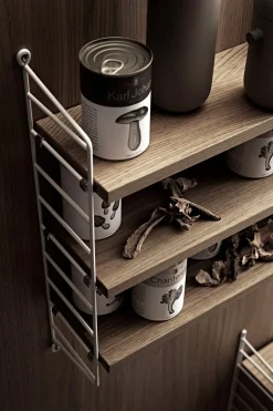 Hylle - Pocket 60x15xh50 Eik/Hvit