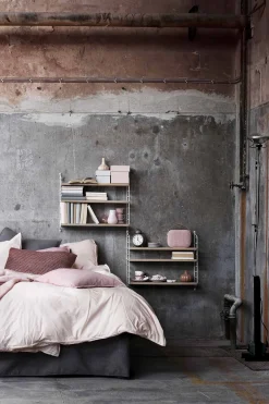 Hylle - Pocket 60x15xh50 Eik/Hvit