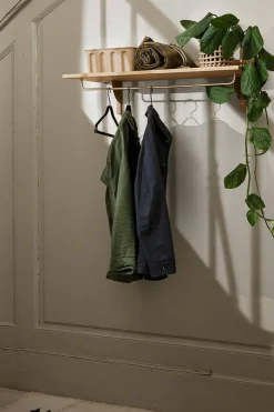 Hylle - Sector Rack Shelf Oak/Brass