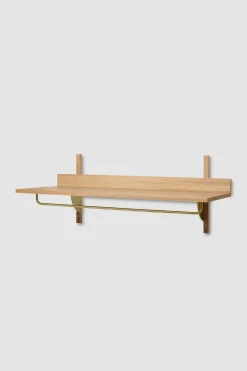 Hylle - Sector Rack Shelf Oak/Brass