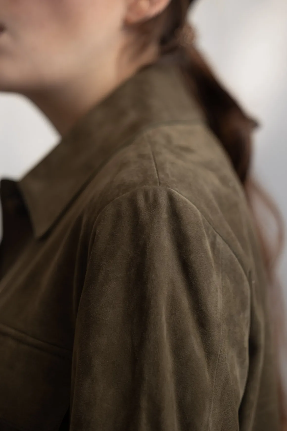 Jakke - Suede Oversized