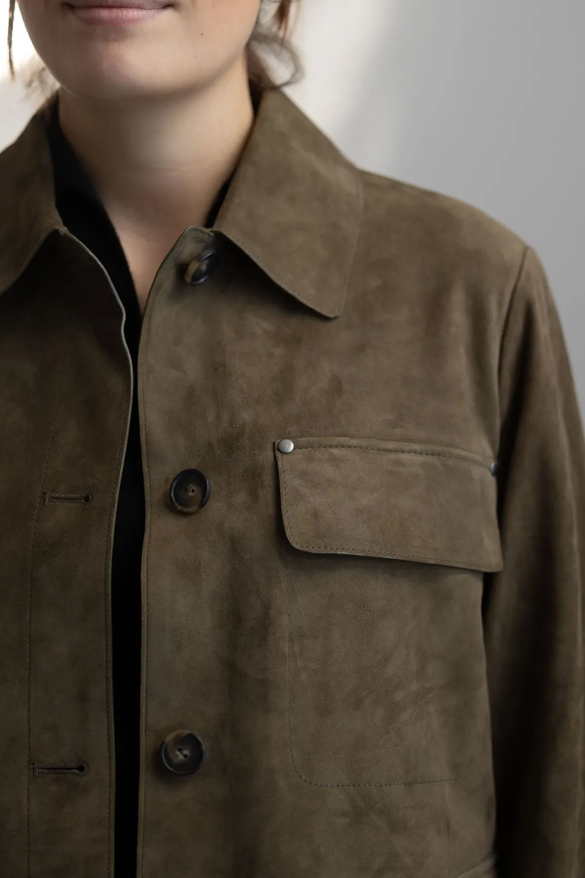 Jakke - Suede Oversized