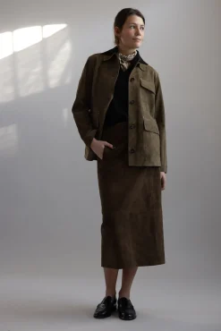 Jakke - Suede Oversized