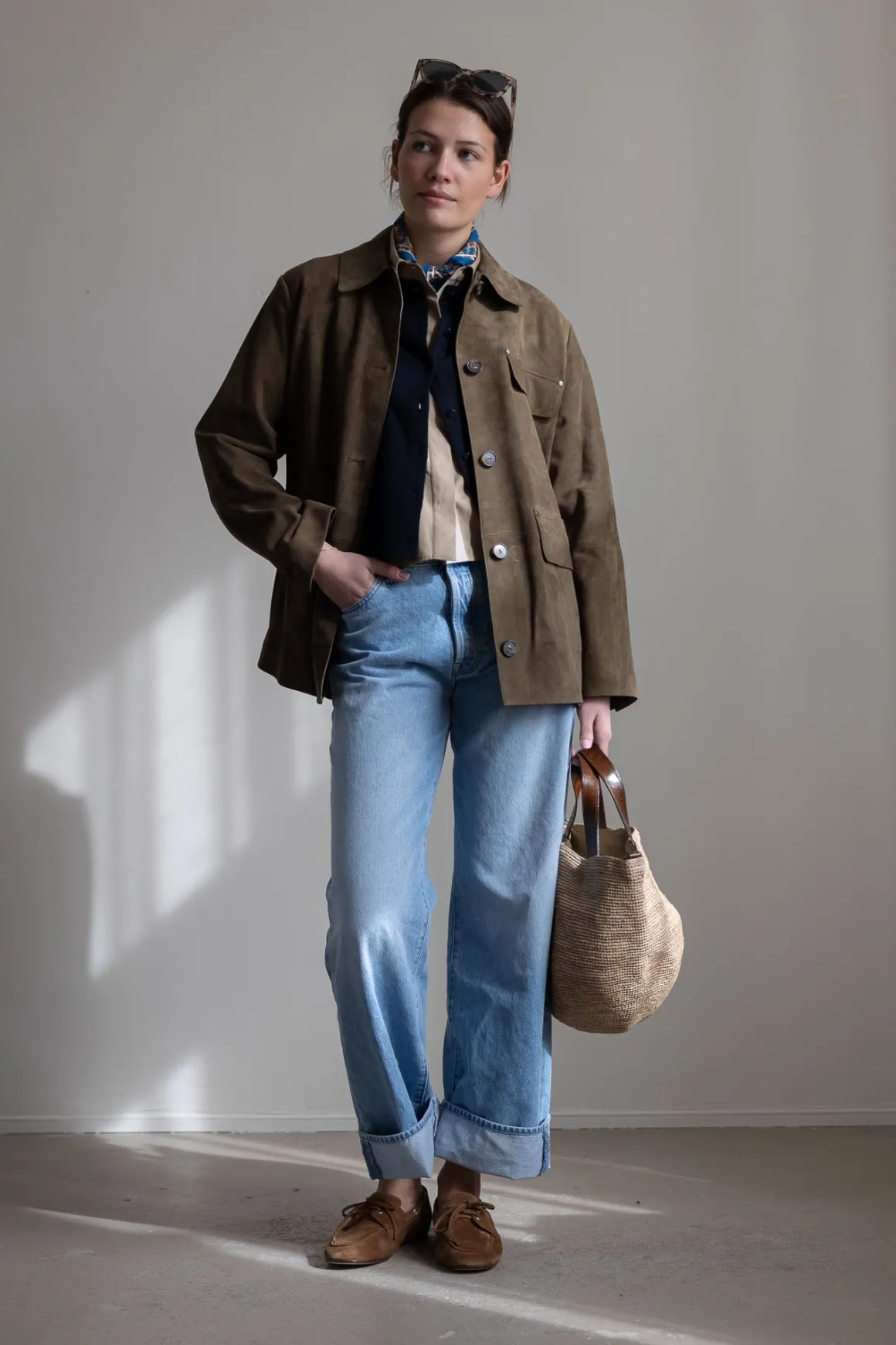 Jakke - Suede Oversized