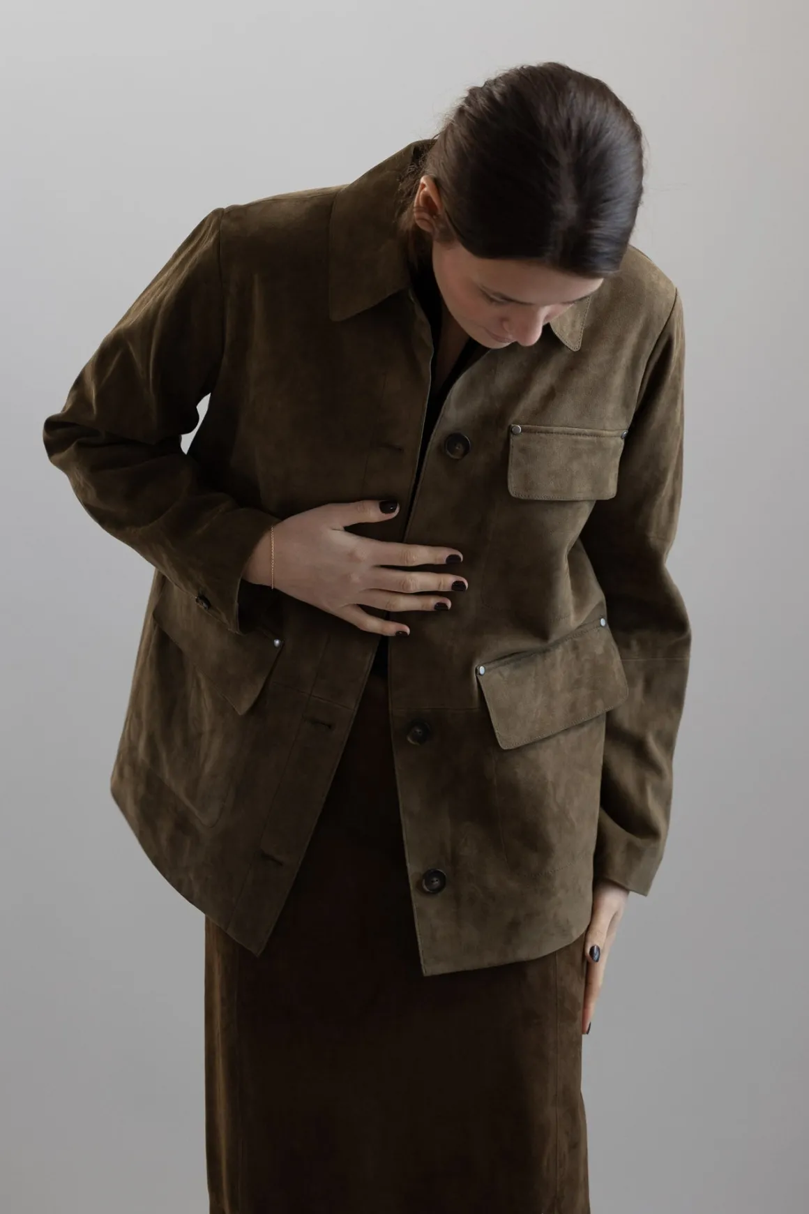 Jakke - Suede Oversized