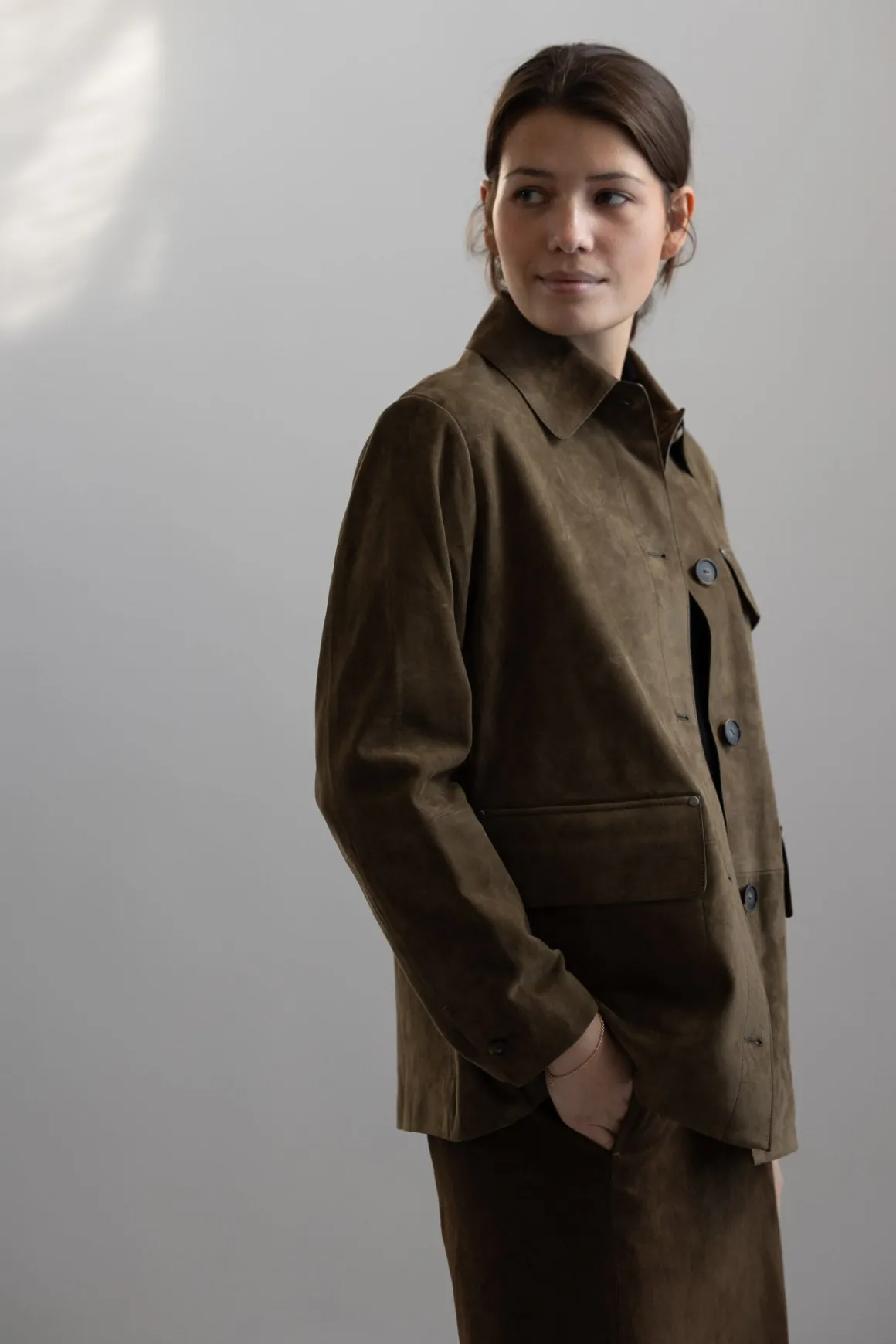 Jakke - Suede Oversized