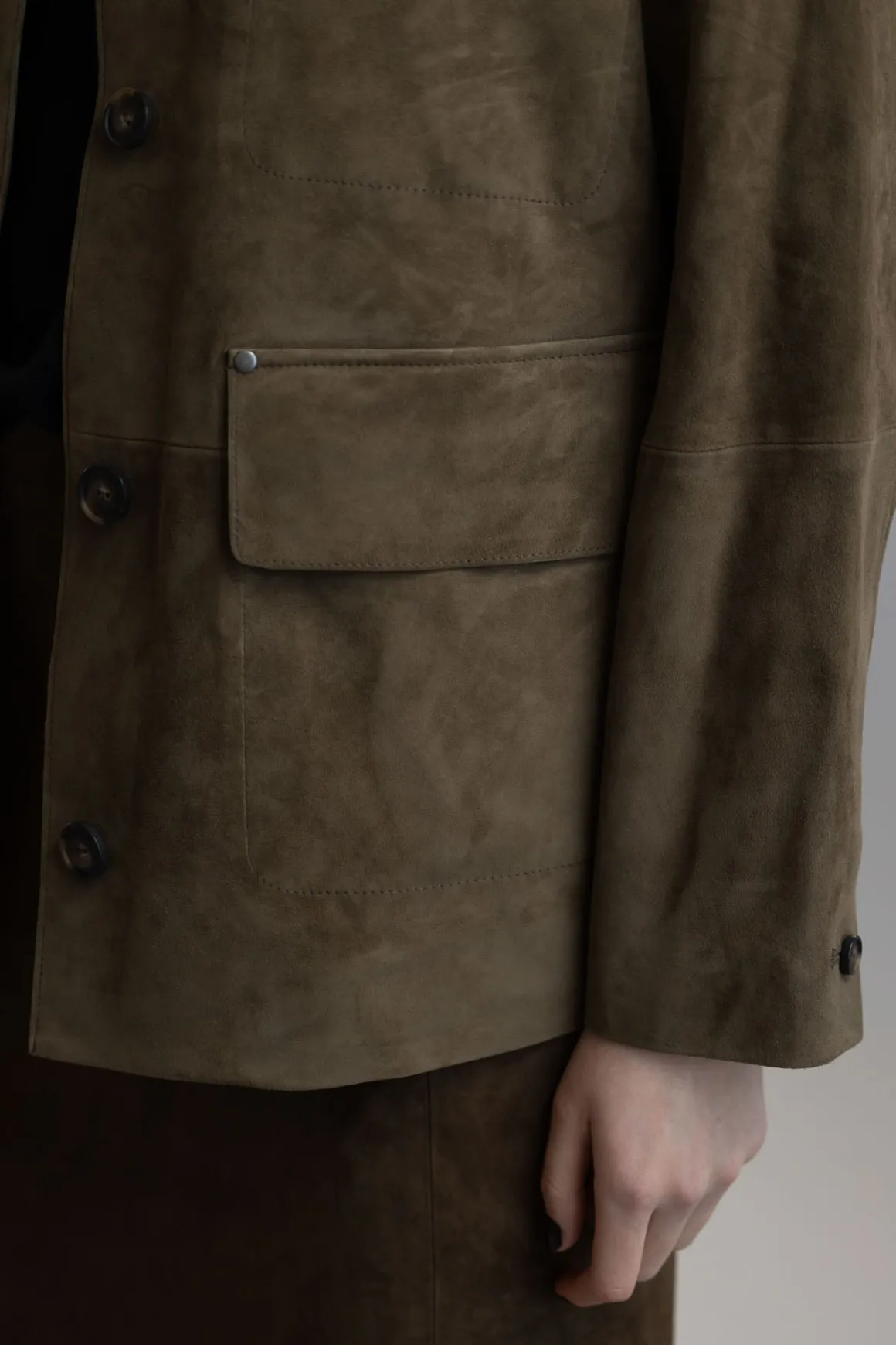 Jakke - Suede Oversized