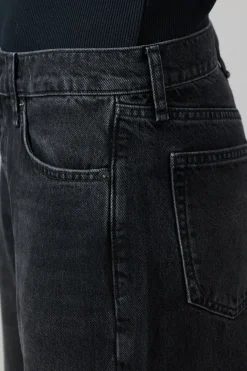 Jeans - Shea High-Rise Straight Black Stained