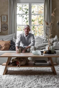 Kaffebord - Bolina 35 120x60xh40cm Lakkert Eik