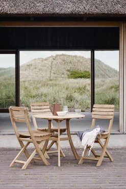 Kafésett - Vendia 1 bord + 3 stoler Teak