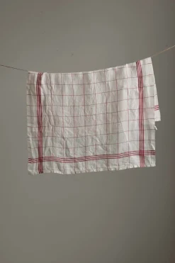 Kjøkkenhåndkle - Bistrot Washed Red