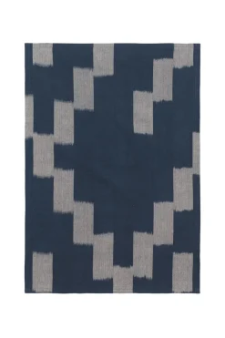 Kjøkkenhåndkle - Ikat Ink Blue/Parchment