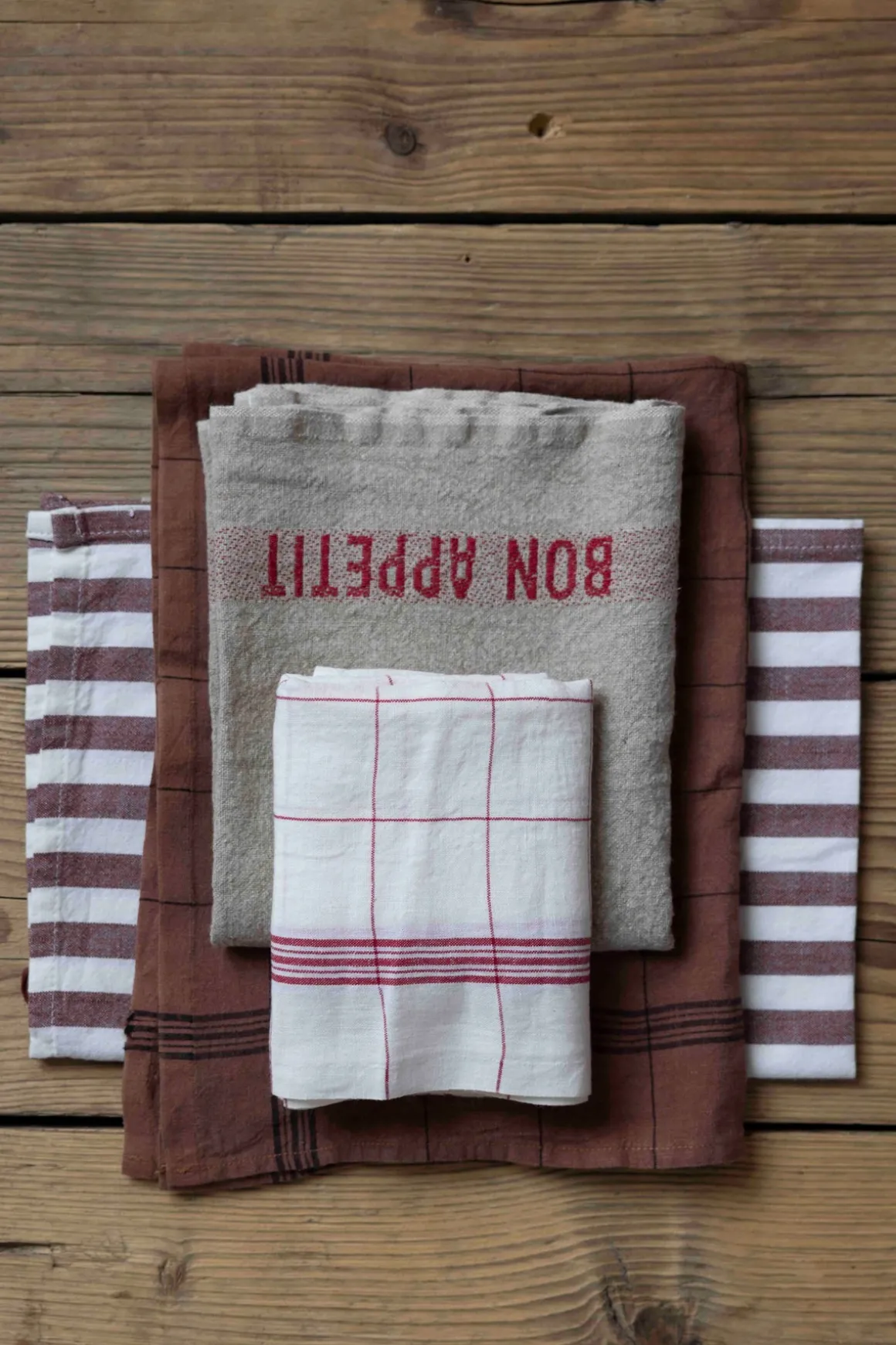 Kjøkkenhåndkle - Rød/Hvit