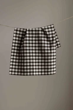 Kjøkkenhåndkle - Rutete Brun/Hvit