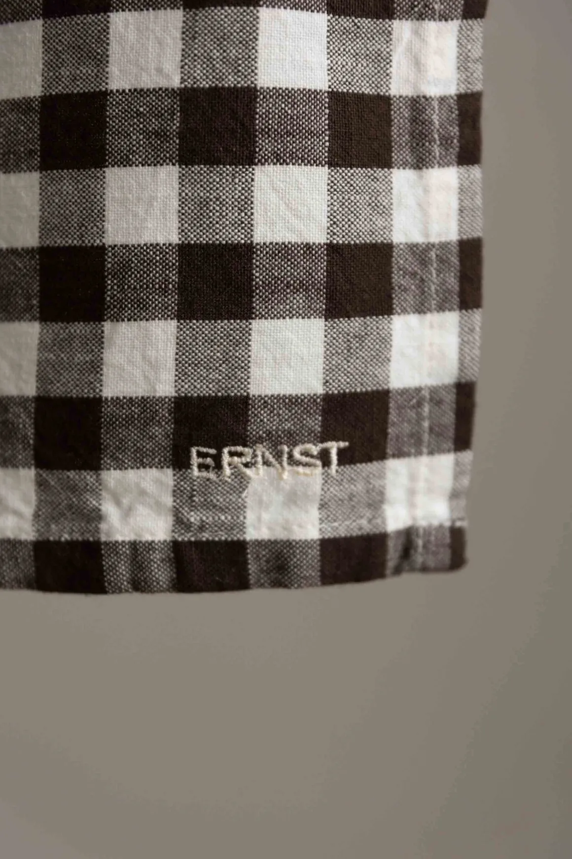 Kjøkkenhåndkle - Rutete Brun/Hvit