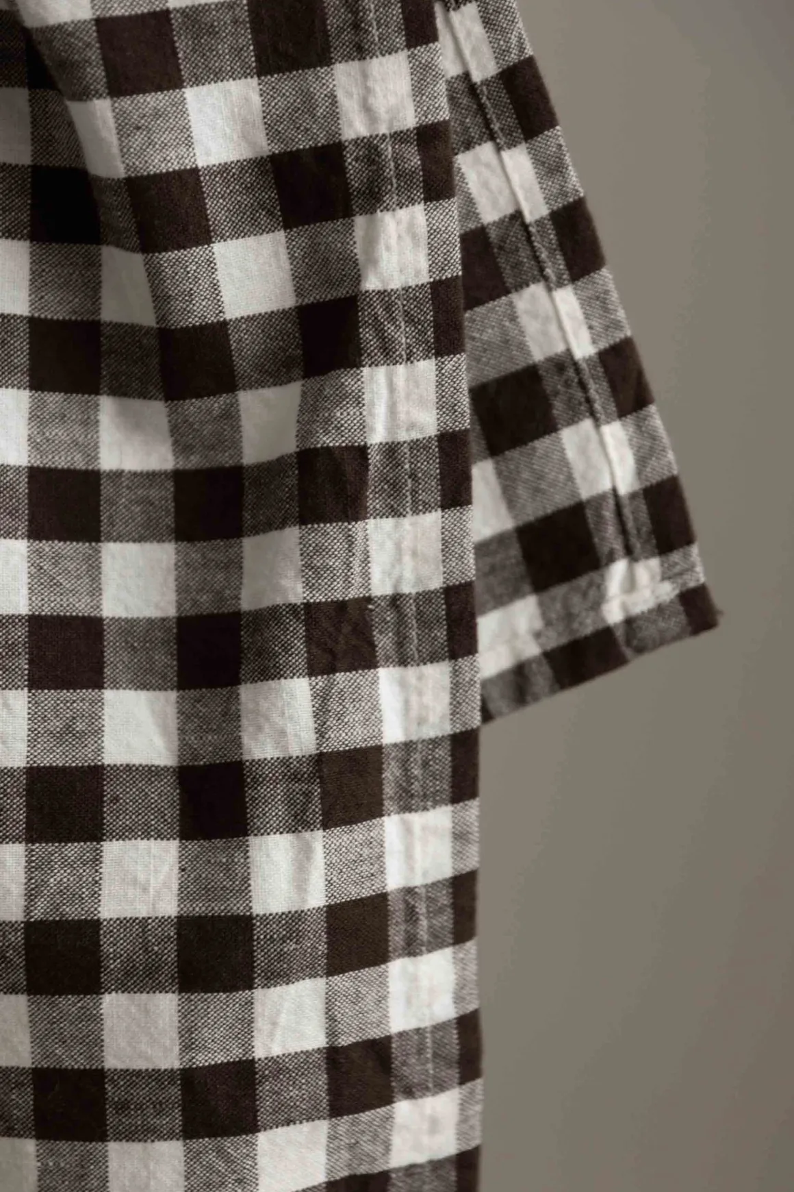 Kjøkkenhåndkle - Rutete Brun/Hvit