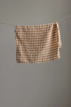 Kjøkkenhåndkle - 50x70cm Lin Gingham Biscuit