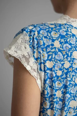 Kjole - Amari Dress Shell Pansy Indigo