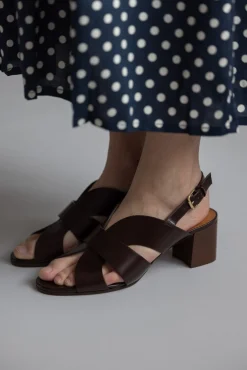 Kjole - Izzy Navy Mini Polka Dots