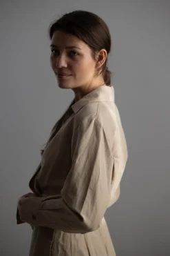 Kjole - Wrap Shirt Dress