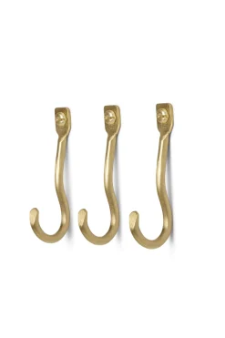 Knagg - Curvature Brass 3pk
