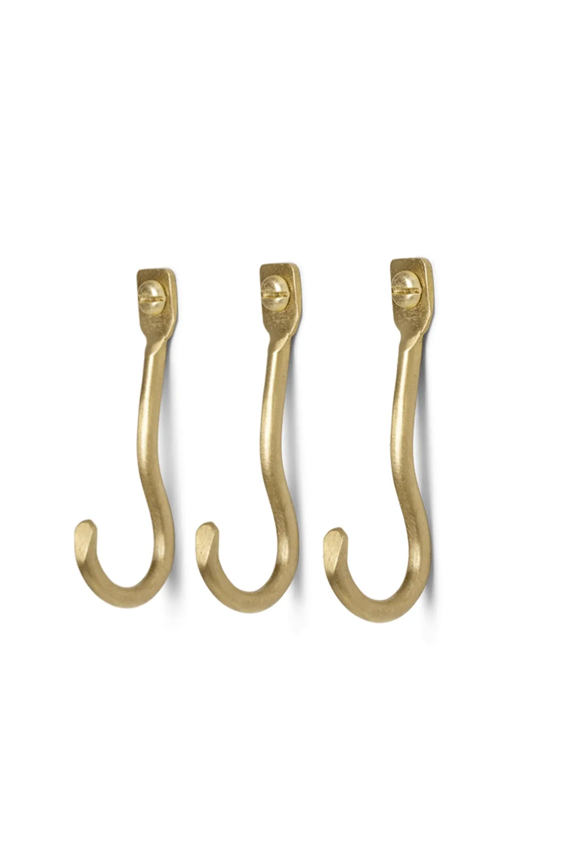 Knagg - Curvature Brass 3pk