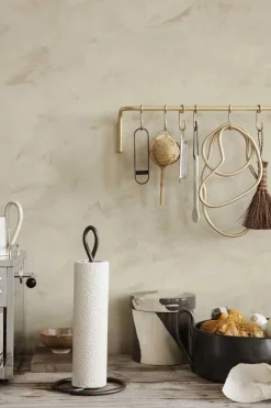 Knaggrekke - 6 Knagger Messing