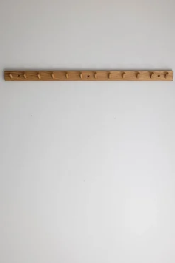 Knaggrekke - 12 knagger Oak Natural L120cm