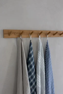 Knaggrekke - 8 knagger Oak Natural L80cm