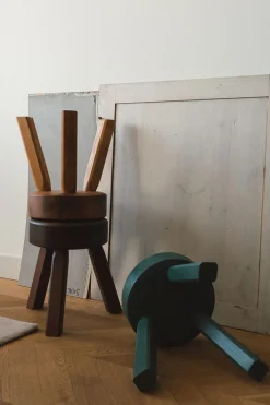 Krakk - AML Stool h31cm Orange Pine