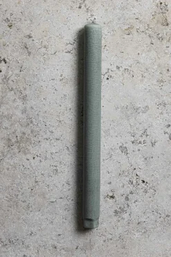 Kronelys - H27cm Grønn Støvet